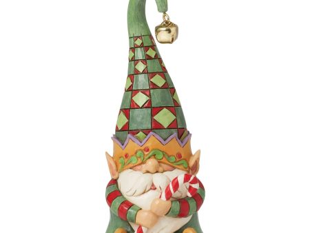 Gnome Elf Hold Candy Cane Fig Discount