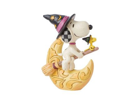 Snoopy Witch with Moon Fig Cheap