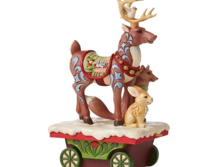 Reindeer and Animals Train Car on Sale