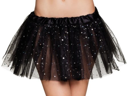 Shiny Star Tütü für Damen schwarz For Cheap