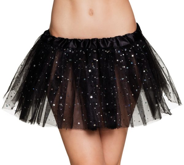 Shiny Star Tütü für Damen schwarz For Cheap