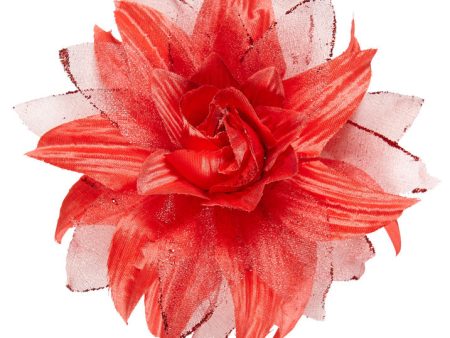 Blumige Rosen Haarspange rot Cheap