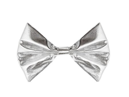 Metallic Fliege silber Online Sale