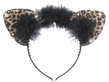 Leoparden Ohren mit Strass Cheap