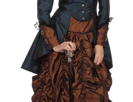 Steampunk Kleid Mary Blue For Cheap