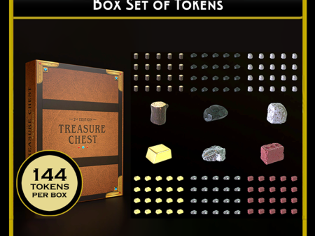 Top Shelf Gamer - Treasure Chest Token Book (set of 144) For Sale