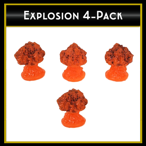 Top Shelf Gamer - Explosion (set of 4) Online Hot Sale