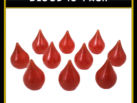 Top Shelf Gamer - Blood Drop Token (set of 10) Online Sale