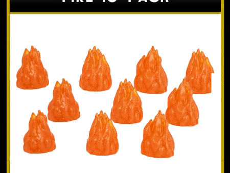 Top Shelf Gamer - Fire Token (set of 10) Online Hot Sale