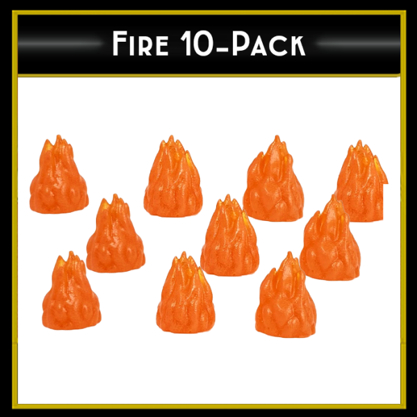 Top Shelf Gamer - Fire Token (set of 10) Online Hot Sale