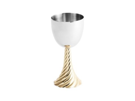 Michael Aram Twist Kiddush Cup Gold 144582 Online now