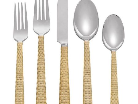 Michael Aram Palm Gold 5-Piece Flatware Set 325109 Hot on Sale