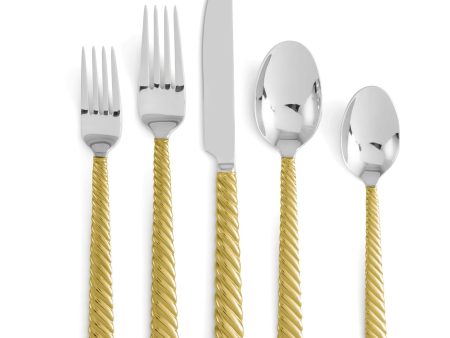 Michael Aram Twist Gold 5-Piece Flatware Set 325115 Fashion