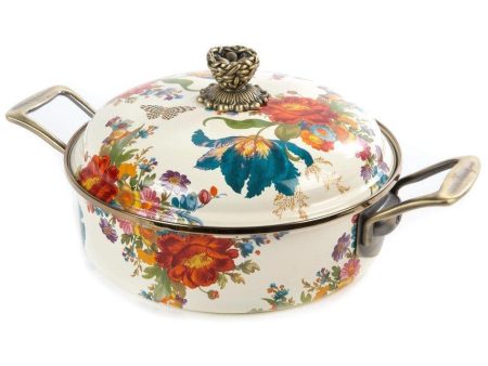 MacKenzie Childs Flower Market 3 Quart Casserole Supply