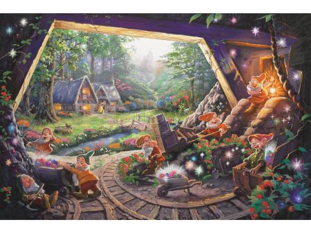 Thomas Kinkade Snow White and the Seven Dwarfs 12x18 on Sale