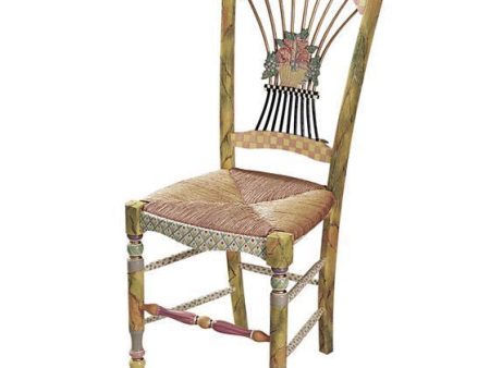 MacKenzie Childs Light Flower Basket Side Chair Online Hot Sale