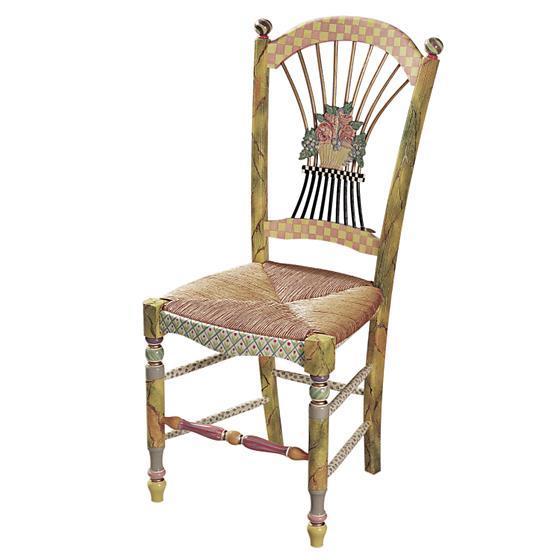 MacKenzie Childs Light Flower Basket Side Chair Online Hot Sale