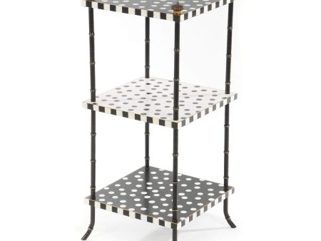 MacKenzie Childs Dot Table 3-Tier For Discount