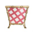 Dana Gibson Bamboo in Pink Lattice Cachepot Supply