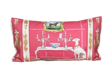 Dana Gibson Pink Dog Pillow Hot on Sale