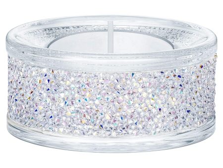 Swarovski Crystal Shimmer Tea Light Holders Crystal AB 5428722 Online now