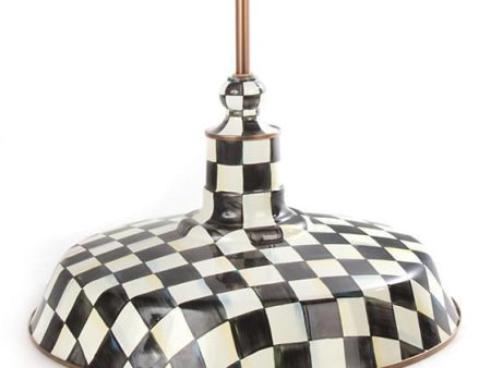 MacKenzie Childs Courtly Check 18  Barn Pendant Lamp Fashion