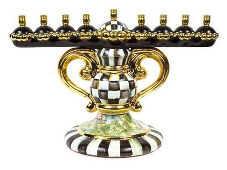 MacKenzie Childs Courtly Check Menorah For Discount