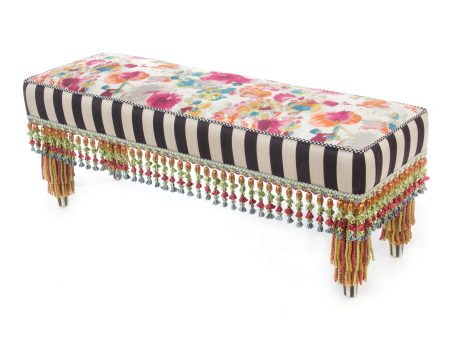 MacKenzie Childs Technicolor Bench 225 15212 Fashion