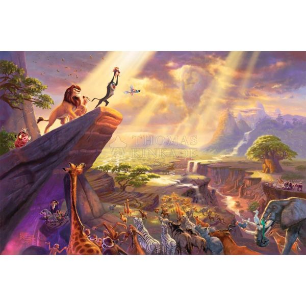 Thomas Kinkade - The Lion King - 28x42 Sale