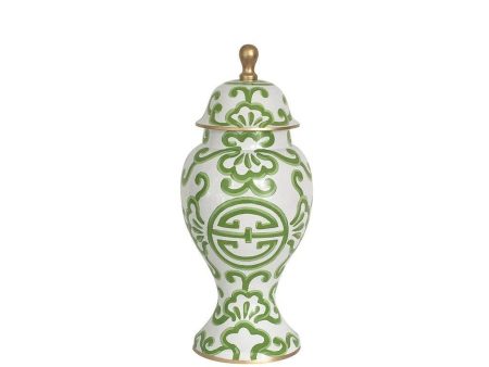 Dana Gibson Large Ginger Jar Green Sultan Fashion