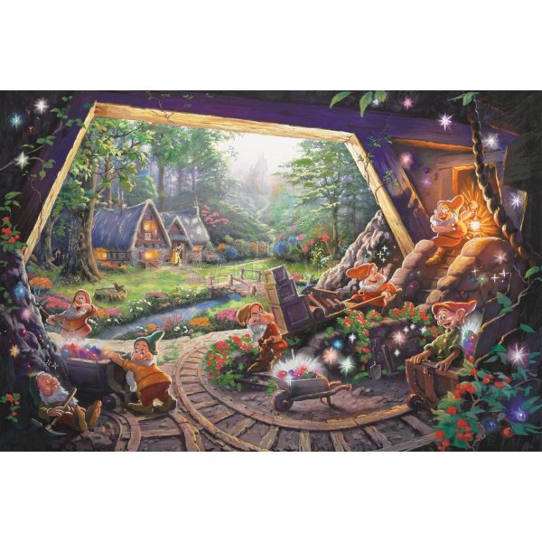 Thomas Kinkade Snow White and the Seven Dwarfs 24x36 Discount