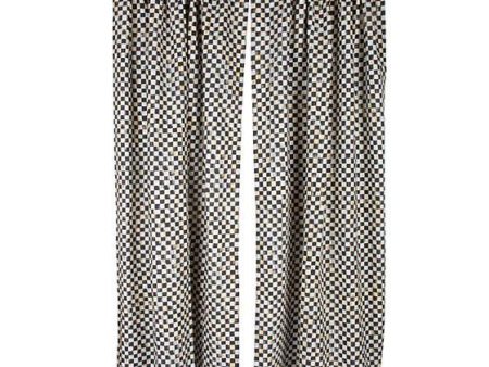 MacKenzie Childs Curtain Panel Courtly Check Online