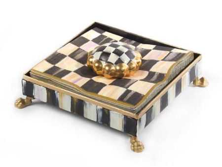 Courtly Check Square Napkin Holder on Sale